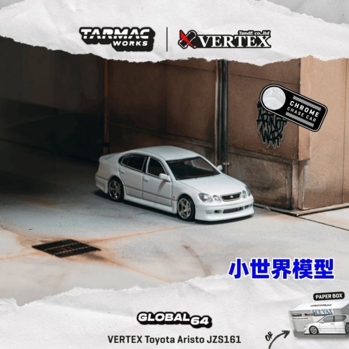 TW 1: 64 Toyota Aristo JZS161 โมเดลรถอัลลอย Tarmac Works