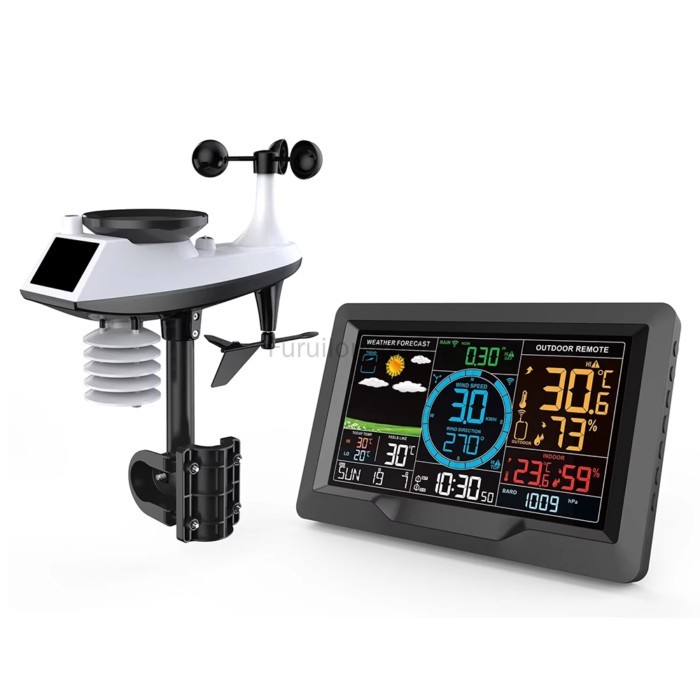 Multifunctional Weather Station Temperature Humidity Meter Wind Direction Detection Weather Forecas