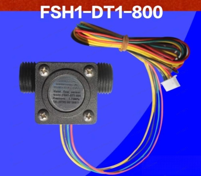 Water Flow Sensor with Temperature High Precision Flow Meter FSH1-DT1-800