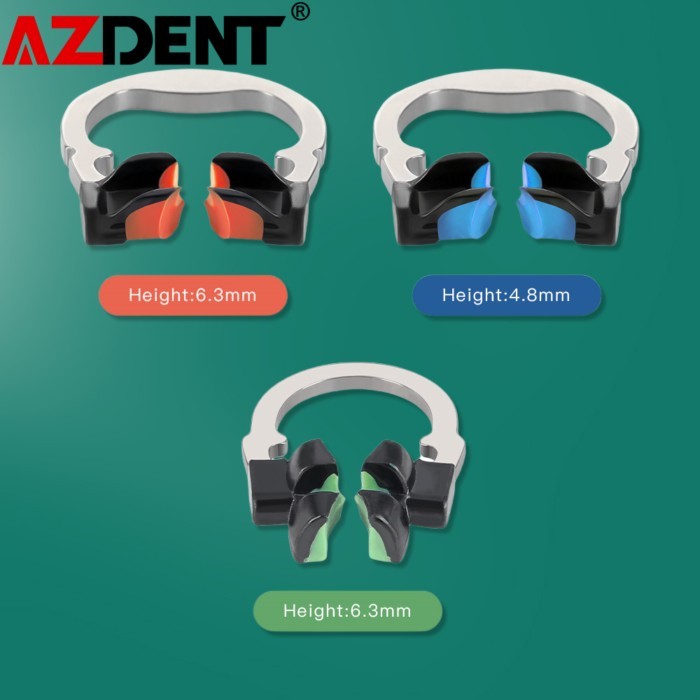 Azdent Dental Sectional Matrix System Set Dental Matrices Clip Ring Matrix Bands Dental Wedges Plas