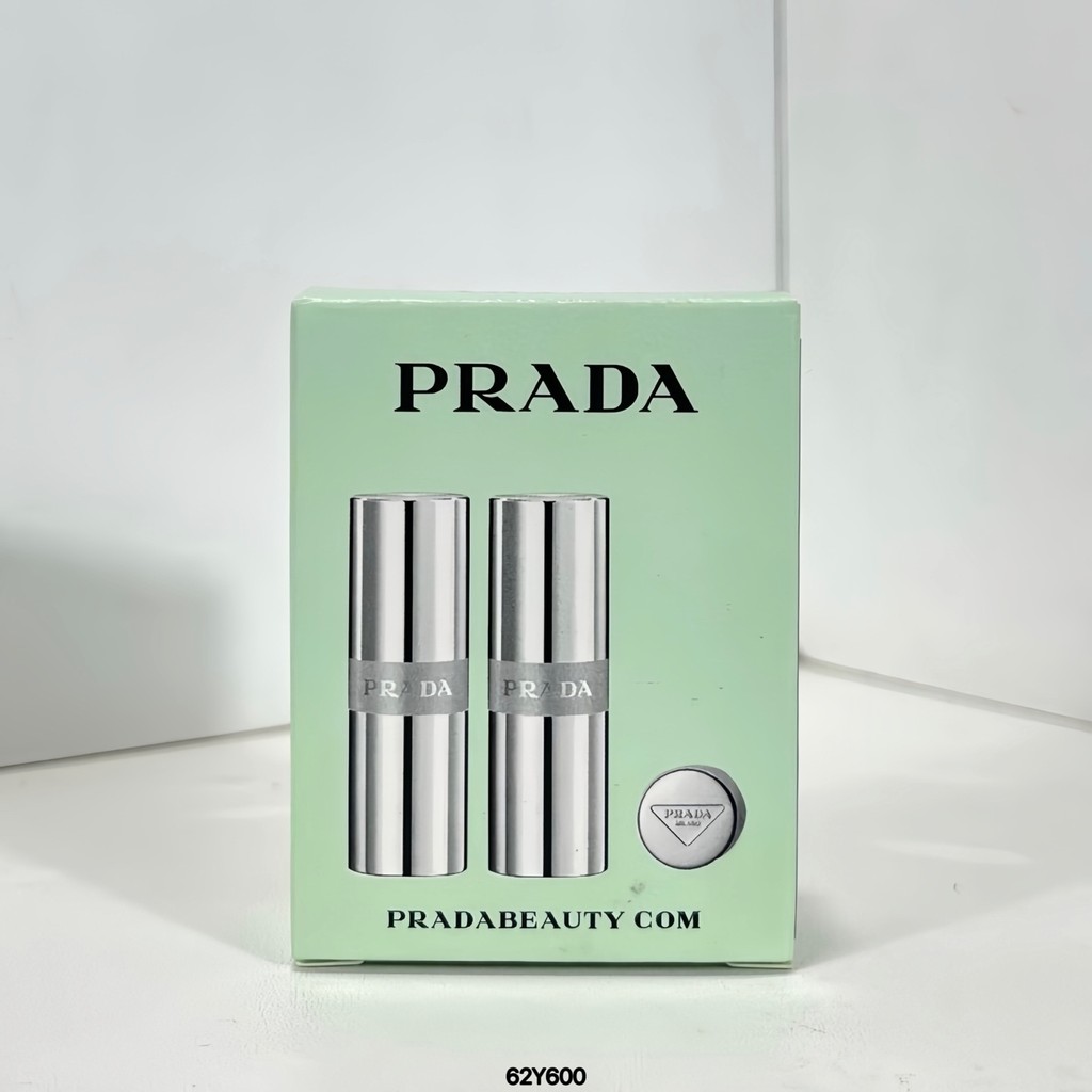ยิงจริง❤ ส่วนลดใน Straw Time Special/35 Prada Lipstick Sample Two-Piece Set ประกอบด้วย: 1.3g * 2.หมา