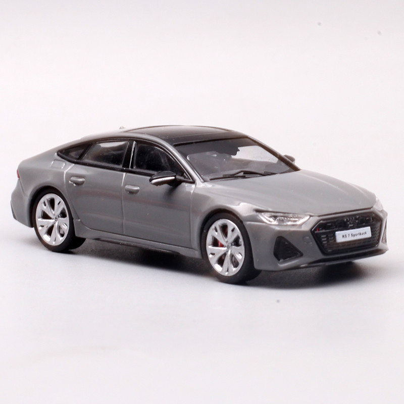 Qihui 1: 64 Audi RS7SportBack2021 โมเดลรถอัลลอยของขวัญตกแต่งพวงมาลัยล้อหน้า