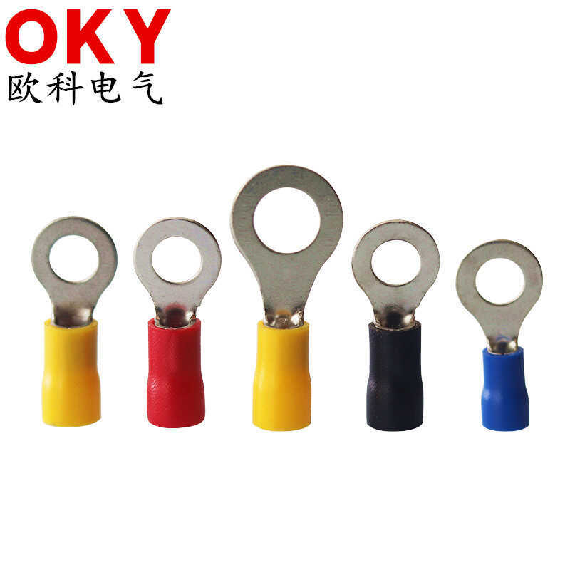 R RV1.25-3.2 เทอร์มินัลกดเย็น RV2-4 รอบเทอร์มินัลฉนวนล่วงหน้า O-Ring RV2-6 ลวดทองแดงหู