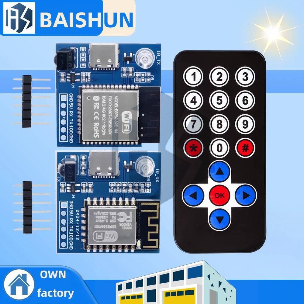 C ESP8266 การรับสมัครอินฟราเรดและแผนกต้อนรับ NEC Command โมดูลส่งสัญญาณ WIFI บอร์ดพัฒนา ESP-12F โมดู