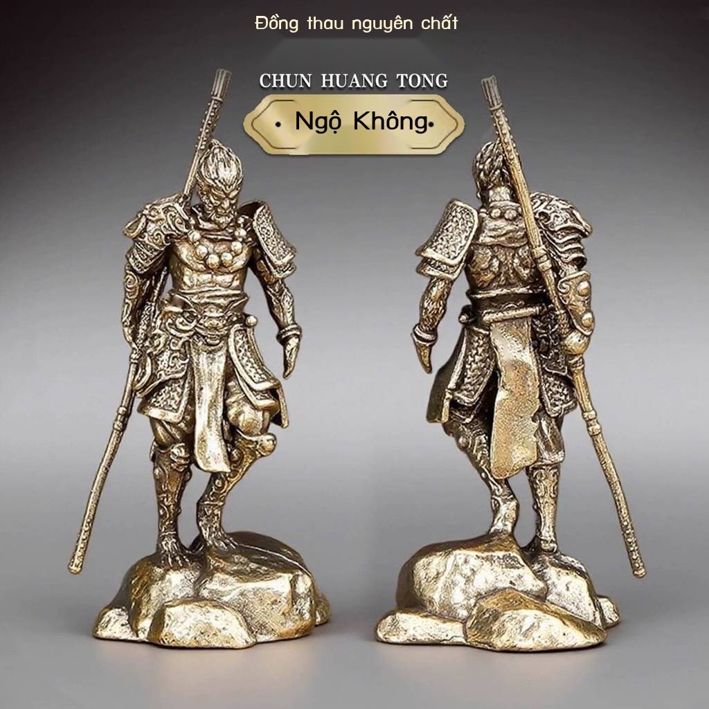 เครื่องประดับเดสก์ท็อปขนาดเล็กตํานานสีดํา Sun Wukong Qitian Dasheng พระพุทธรูปต่อสู้ถังปลาสัตว์ตกแต่