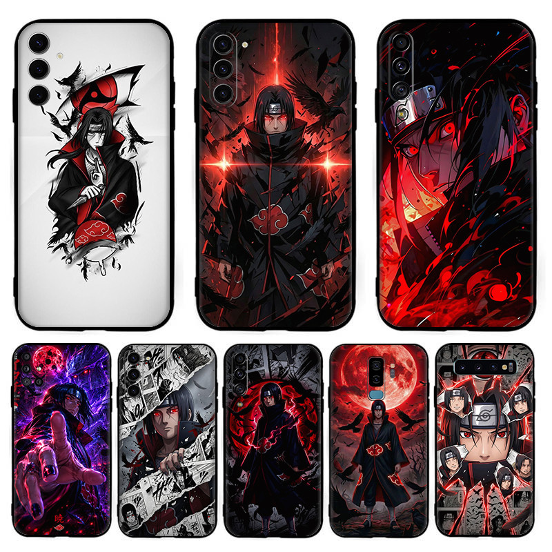 SAMSUNG สําหรับSamsung S20 S21 S23 S24 Plus Lite Fe UltraอะนิเมะNaruto Itachi Uchihaปลอก7Y2สีดําTPUซ