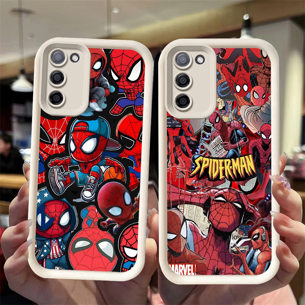J-4 Spider-man ดำขาวชมพูเคสโทรศัพท์หรับ Xiaomi Redmi 15 POCO M3 9T 9A 5G