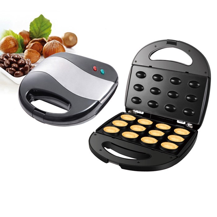 Electric Nut Cake Maker Automatic Nut Waffle Bread Baking Machine Sandwich Toaster Baking Breakfast
