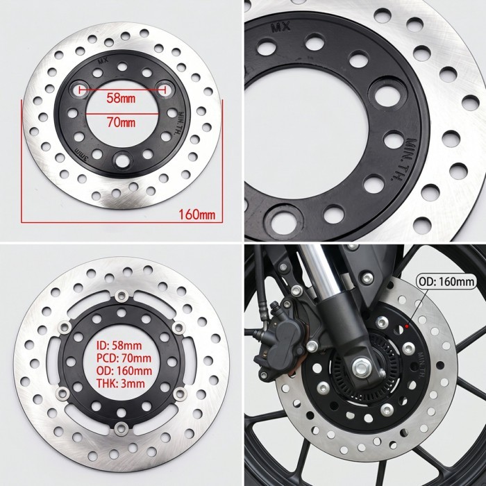 Motorcycle Brake Disc For Honda DIO ZX 50 DIO50 AF18 AF27 AF28 AF34 AF35