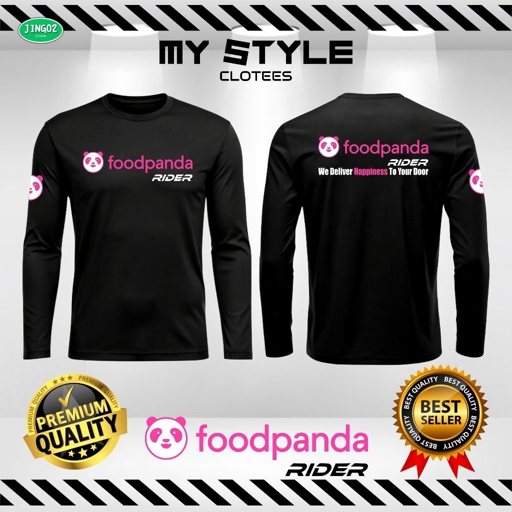 JING02-FOODPANDA RIDER Jersey Premium Microfiber/ Baju FOODPANDA /จัดส่งเสื้อยืด