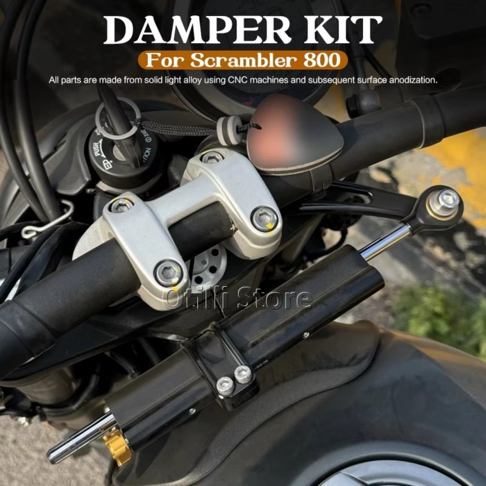 For Ducati Scrambler 800 Scrambler800 Aluminum Motorcycles Accessories Steering Stabilize Damper Br