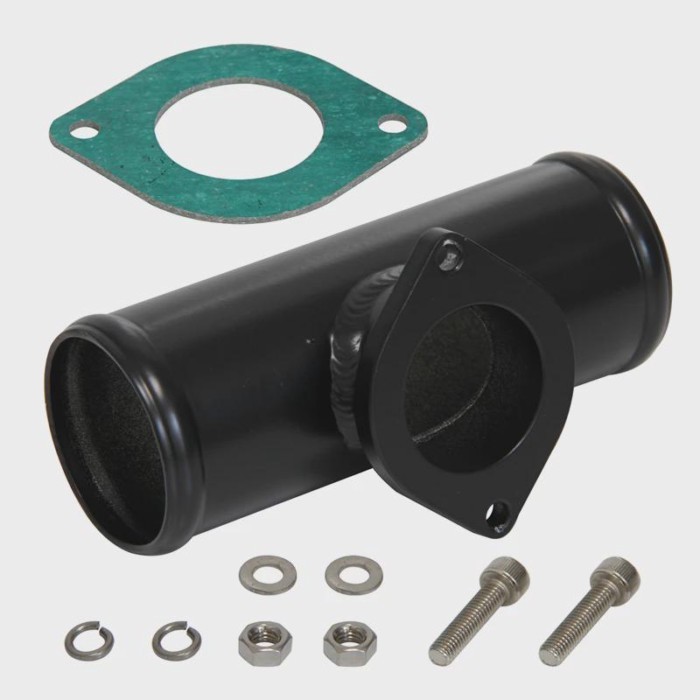 Blow Off Valve Black Adapter Fit For GD-RS FV RZ BOV Type-S RS 2.25" Turbo Flange Pipe