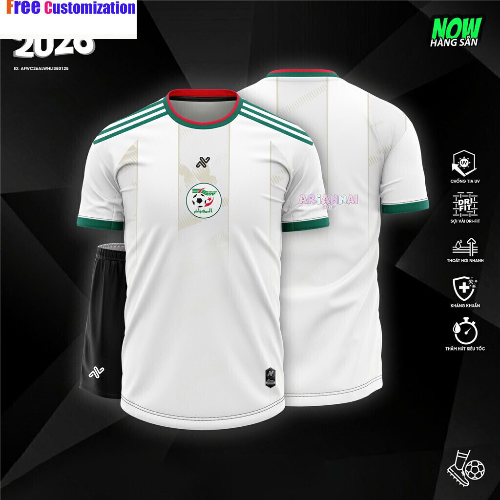 เสื้อฟุตบอลAlgeria 2026 แบบกําหนดเองฟรี – เสื้อกีฬา