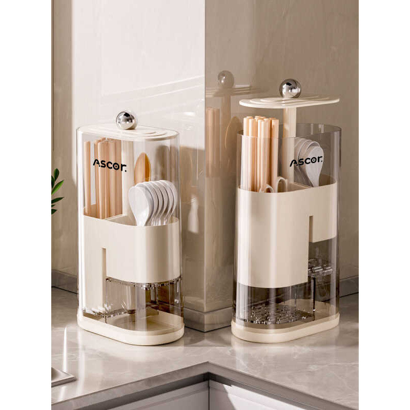 ☃ Ascor | Transparent Draining Utensil Holder