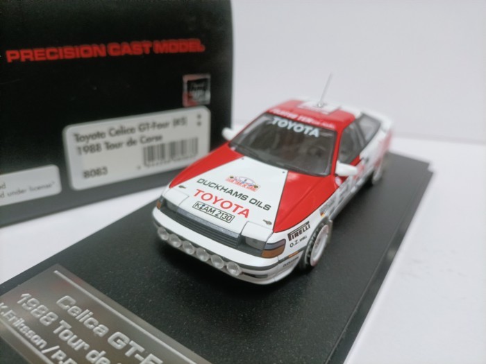 Hpi 1 43 Toyota Sally Carrally Car รุ่น Celica GT-4 Tour de Corse1988