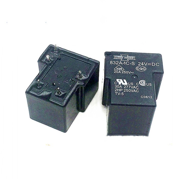 10PCS 100% Original NEW relay  832A-1C-S 12VDC  832A-1C-S-24VDC  832A 1C S 12VDC  832A1CS 24V  5PIN