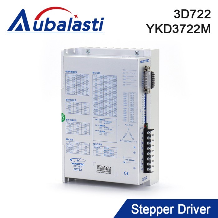 Aubalasti YAKO 3Phase Stepper Motor Driver 3D722 YKD3722M 110-220VAC Match 3Phase Motor 86 110 130