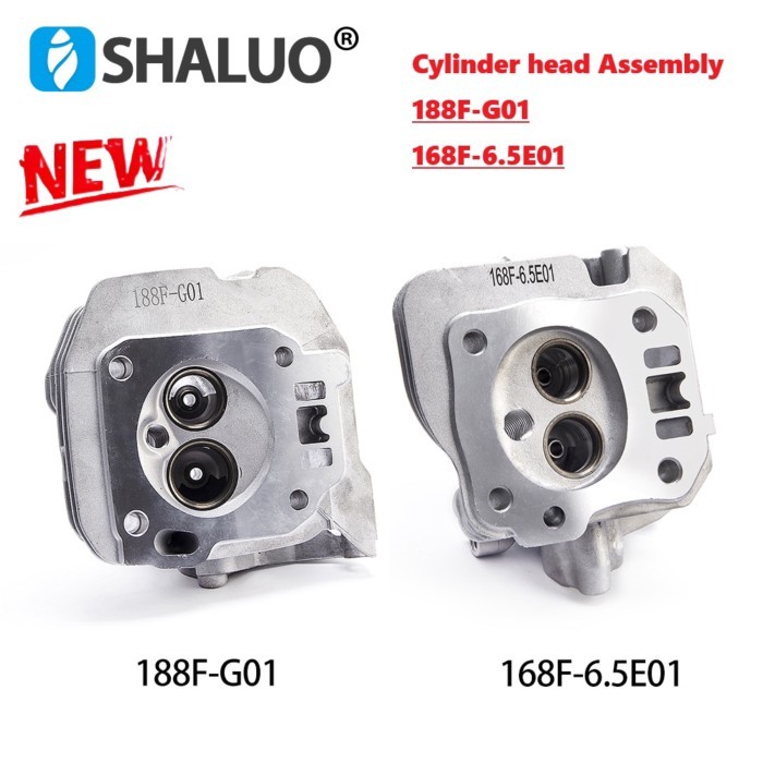 Cylinder Head Assembly 188F-G01 168F-6.5E01 For GX160 168F 170F GX390 188F 3KW 5KW Mini-tiller Gaso