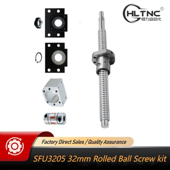 SFU3205 32mm C7 Rolled Ball Screw Set With BK25 BF25 Support Machined + DSG32H Nut Housing + D40 L6