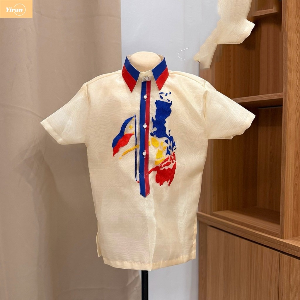 Kids Polo Barong Tagalog สําหรับ Buwan ng Wika | เด็ก ชุดทางการ สําหรับกิจกรรมในโรงเรียน - เด็ก ๆ