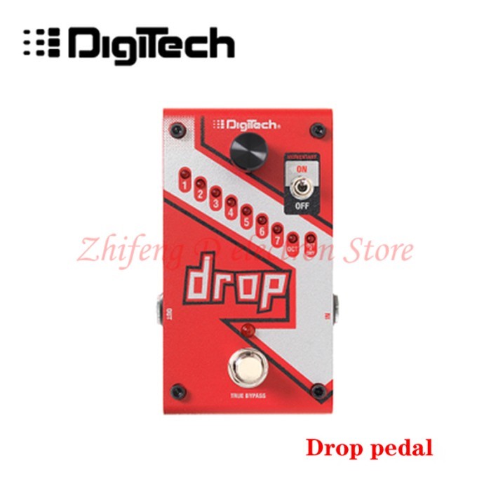 DigiTech Drop Electric Acoustic Guitar Drop Pedal Effect, Transpose and Drop String, Magic Red Box