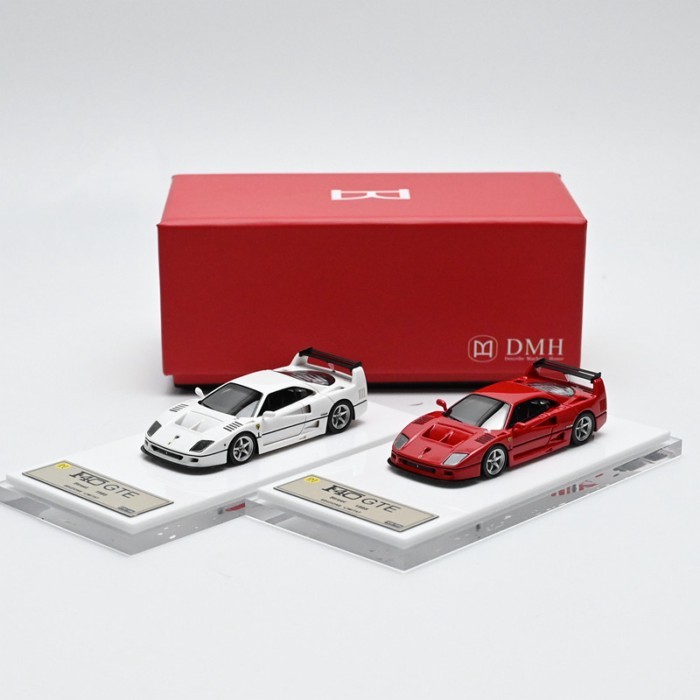 DMH 1: 64 F40 GTE รถจําลองรุ่น Static Collection Mawang F40 รถรุ่น