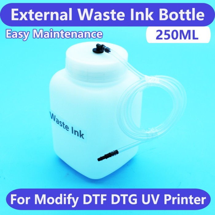 External Waste Ink Bottle Tank For DTF DTG UV Modify Printer Conversion Kit Easy Maintanance With P
