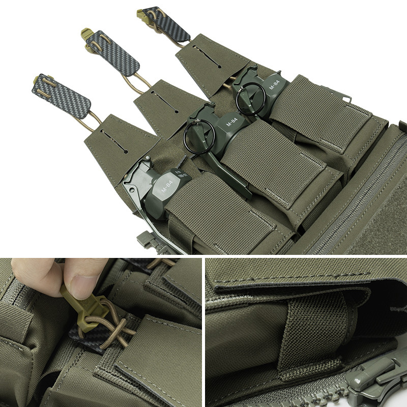 กระเป๋าเป้สะพายหลังน้ำหนักเบาทลายสไตล์ปฏิบัติสำหรับเสื้อกั๊ก FERRO และ Triple Mag - รูปที่ 4