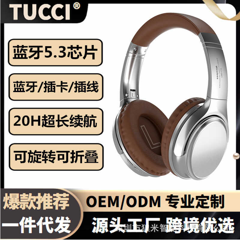 ชุดหูฟังบลูทูธ VJ901 ชุดหูฟังย้อนยุคการ์ด Plug-In เพลงพับไร้สายชุดหูฟังตัดเสียงรบกวนขายตรงจากโรงงาน