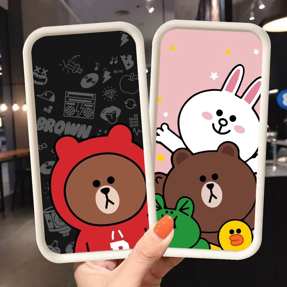 CK-45 Brown Bear เคสกันกระแทกสําหรับ Samsung A55 A54 M15 S25 S24 S21 FE Ultra
