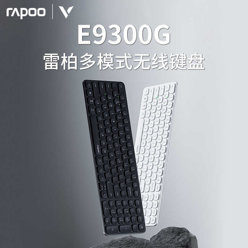 R AP O/Rab E 9 3 0G Multi-Mode Wireless Bluetooth Keyboard Blade เดสก์ท็อปแล็ปท็อปสํานักงานธุรกิจ