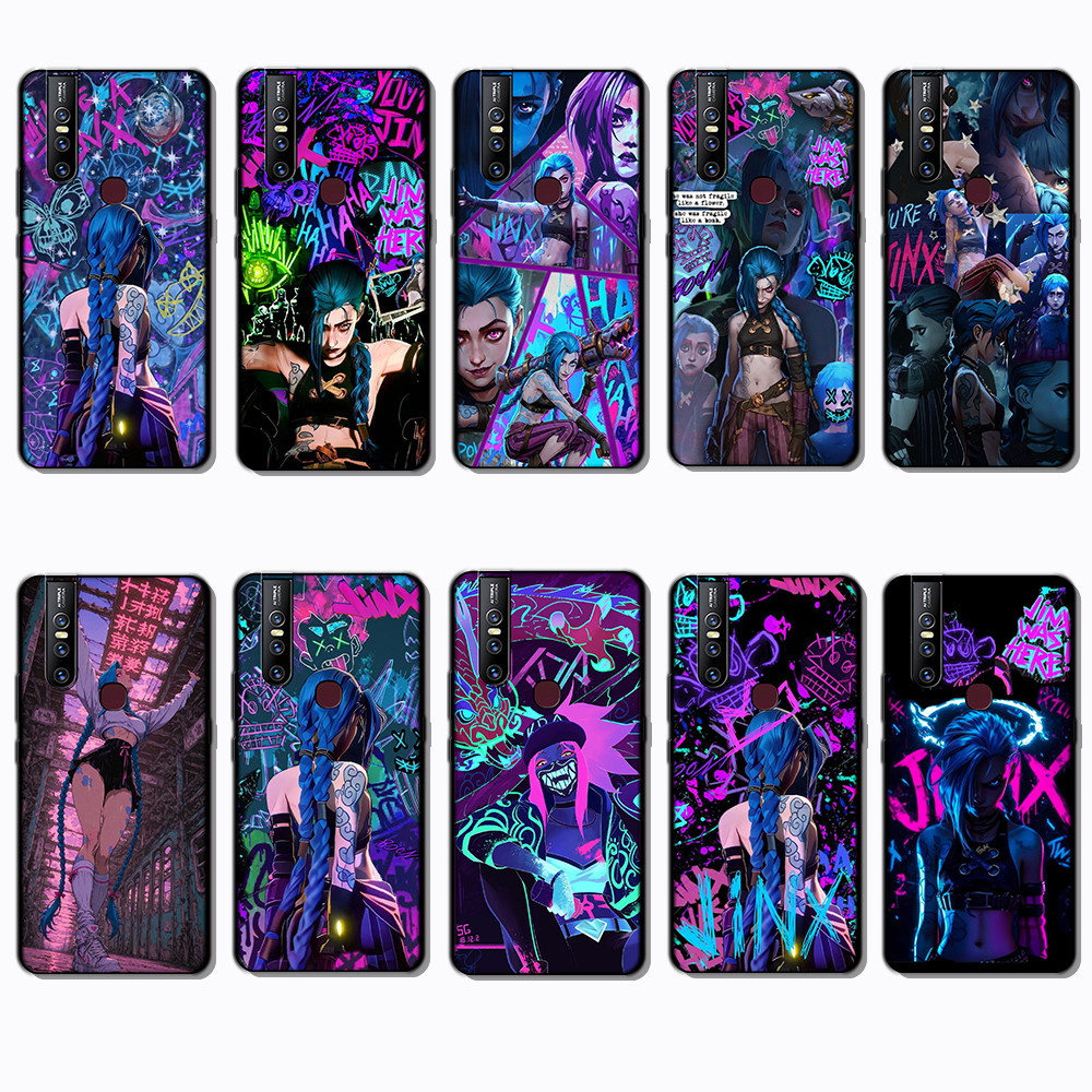 เคสโทรศัพท์สีดําแบบนุ่มสําหรับ Vivo V15 Vivo V15 Pro 1819 League of Legends caseg