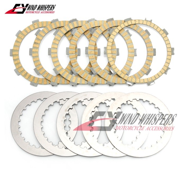 Friction Clutch Plates Steel Discs For Yamaha YBR250 YBR 250 2007-2011