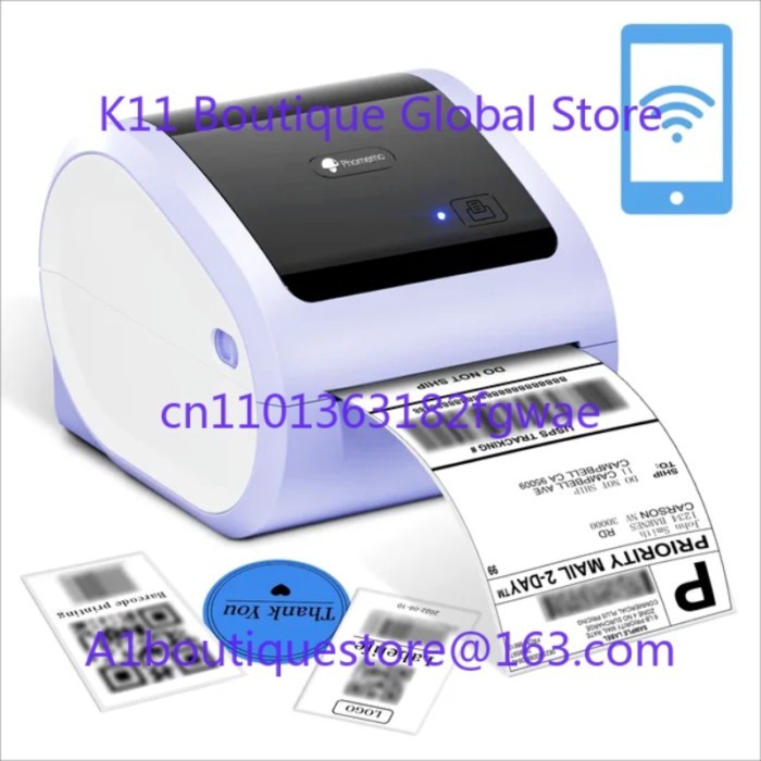 Product Label Printer Bluetooth Thermal Printer 4x6 Label Shipping Label  Business & Packaging/Addr