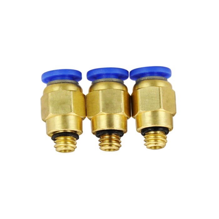 HIGH QUALITY 30PCS PC4-M6, 4mm to M6 Pneumatic Connectors male straight one-touch fittings