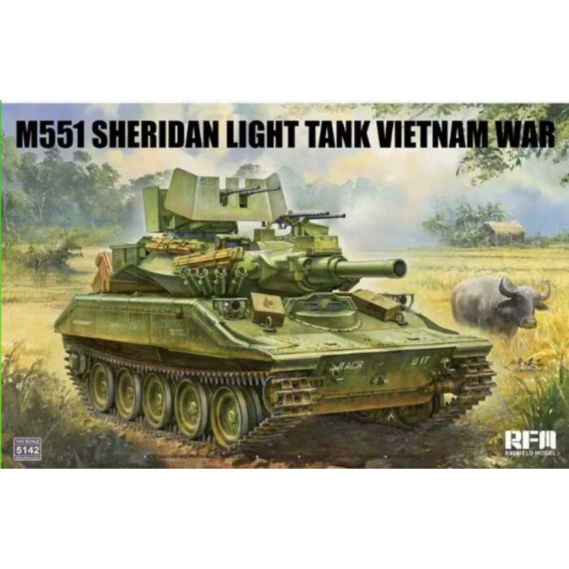 Rye Field Model RFM RM-5142 M551 Light Tank Sheridan Vietnam War 1/35 Static model kit