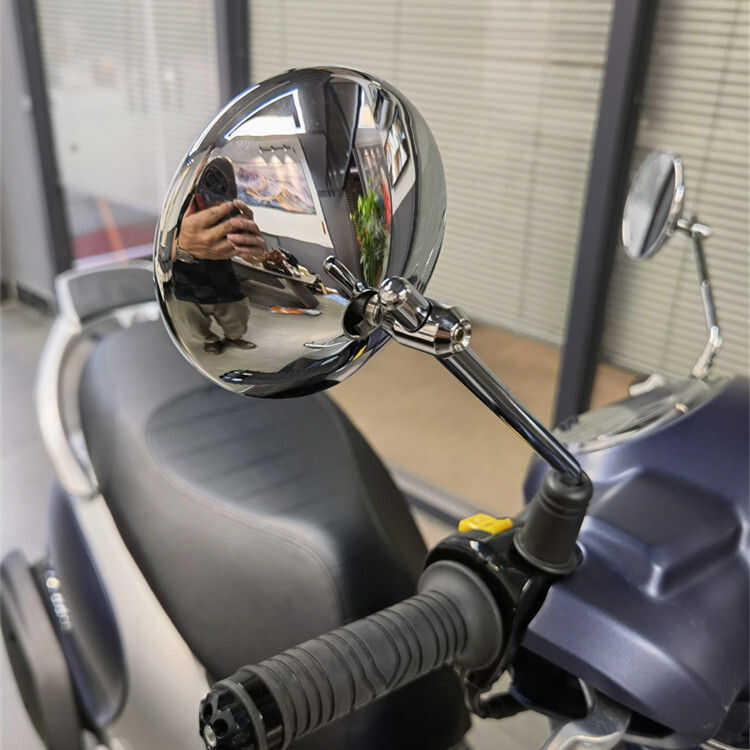 กระจกมองหลังสไตล์วินเทจสำหรับ ~ Yamaha XSR155 XSR700 XSR900 กระจกมองหลังสะท้อนแสงสีดำ ปรับแต่งได้ อะ