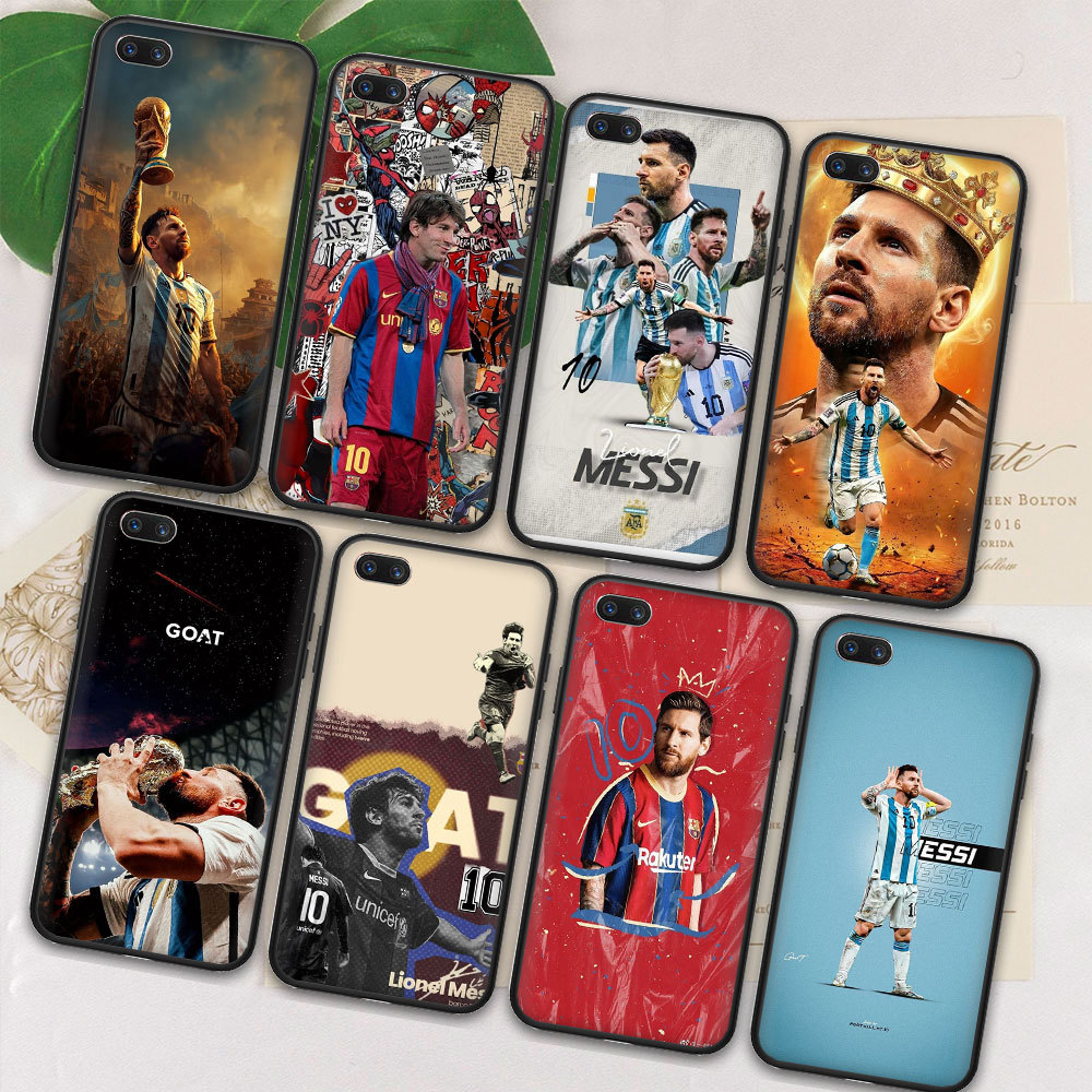 ปกอ่อน Realme 10 9 9i 9Pro 9Pro Plus 9X66 Leo Messi เคสโทรศัพท์สีดําแบบนุ่ม