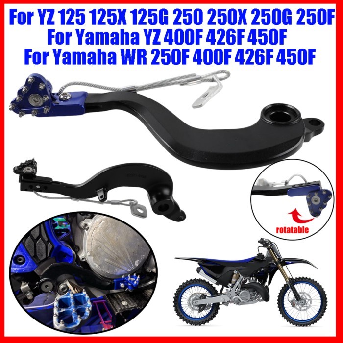 Motorcycle Adjustable Forged Rear Brake Pedal Lever For Yamaha YZ125 YZ250 YZ 125 250 YZ 125X 250X