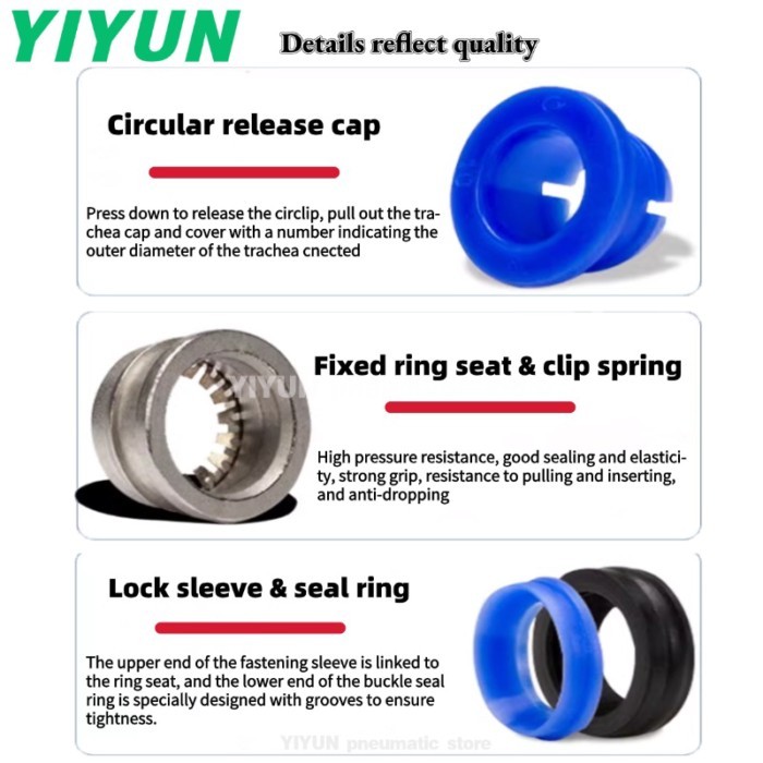 Connector Joint Fittings PV4 PV6 PV8 PV10 PV12 PV14 PV16 HVFF-4 HVFF-6 HVFF-10 PK-04 PK-06 PK-08  P