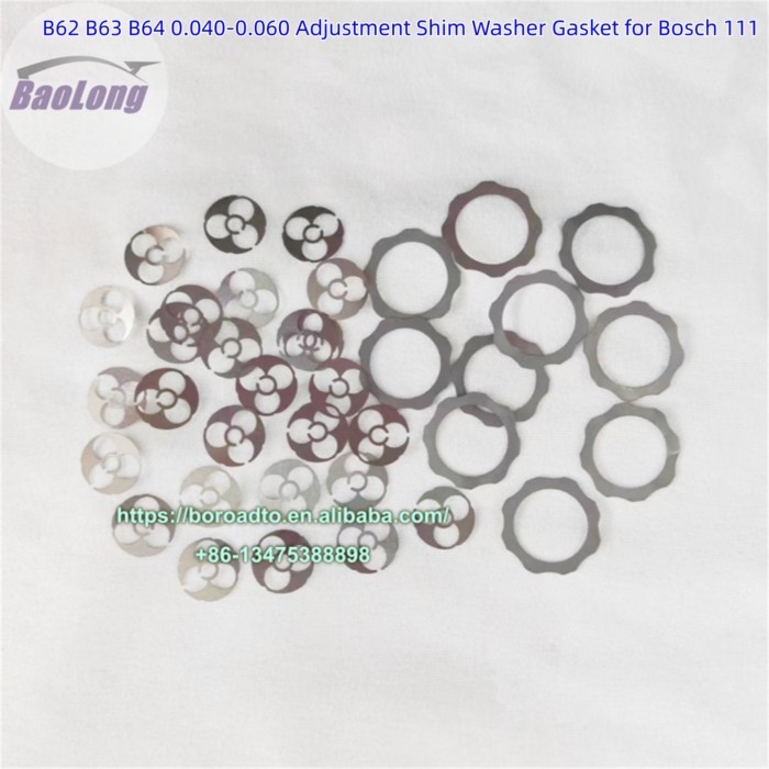 10PCS High-precision B62 B63 B64 0.040-0.060 Adjustment Shim Washer Gasket for Bosch 111 CRIN Injec