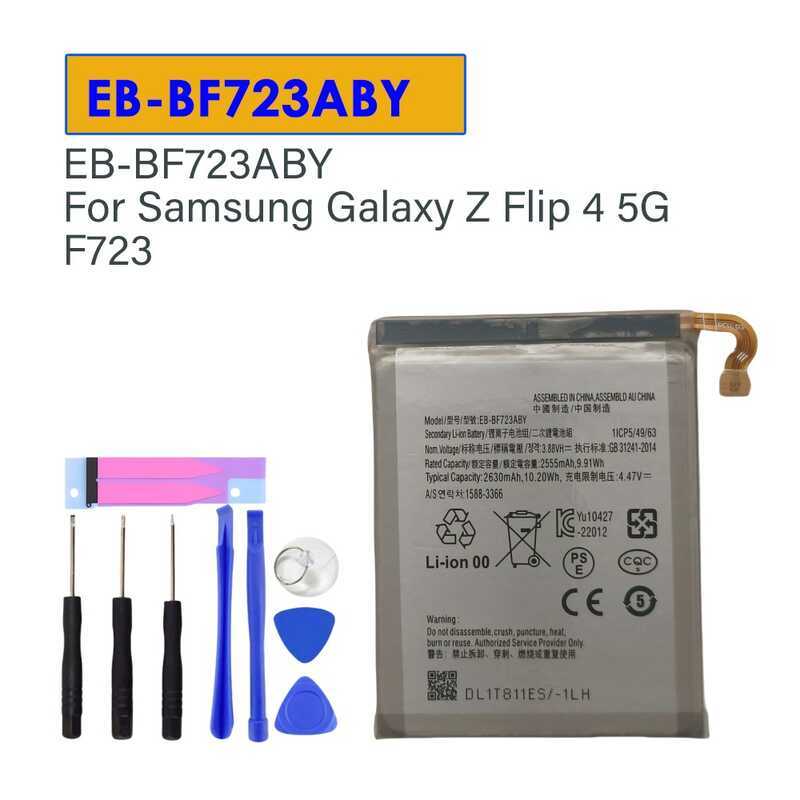 สำหรับแบตเตอรี่โทรศัพท์มือถือ Galaxy Z Flip 4 Flip4 5G F723 F724 Eb-Bf723aby Eb-Bf724aby