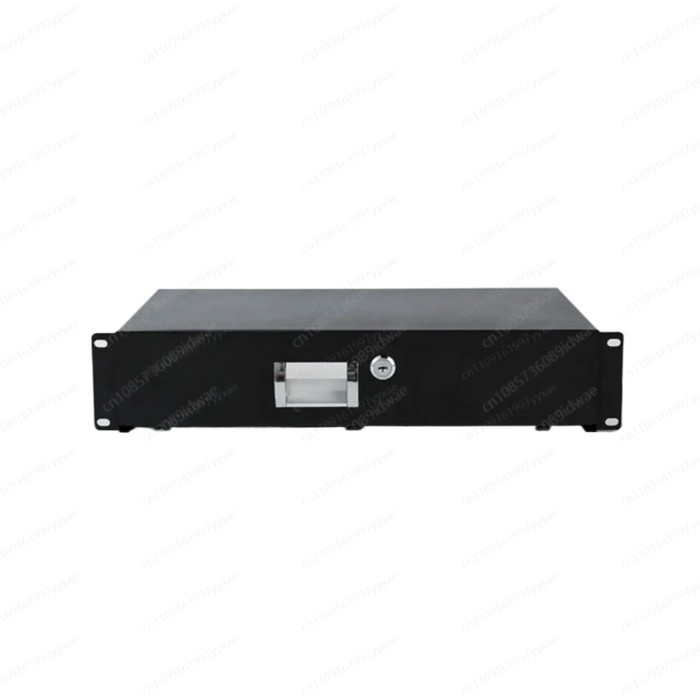 2U Equipment Cabinet Drawer ABS Construction Sliding Storage Drawer for Network Server Rack