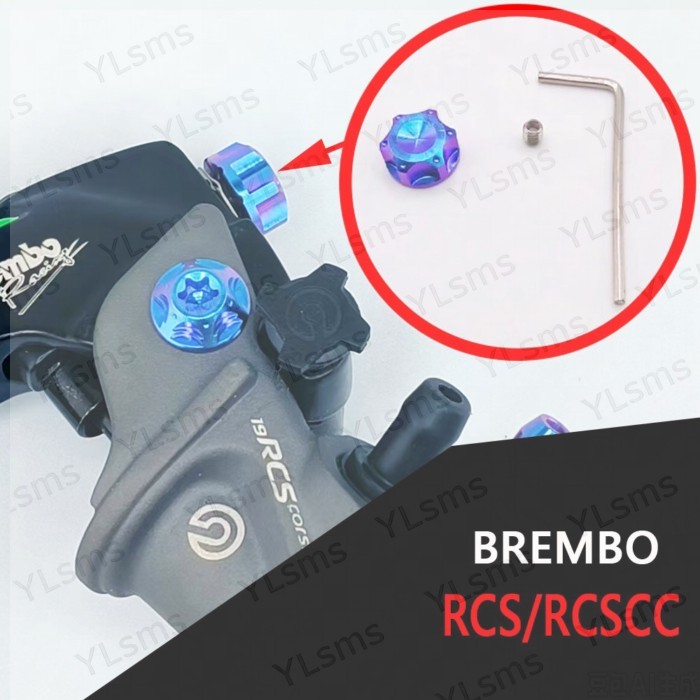 ลูกบิดปรับน็อตไทเทเนียม Brembo TC4/GR5 RCS