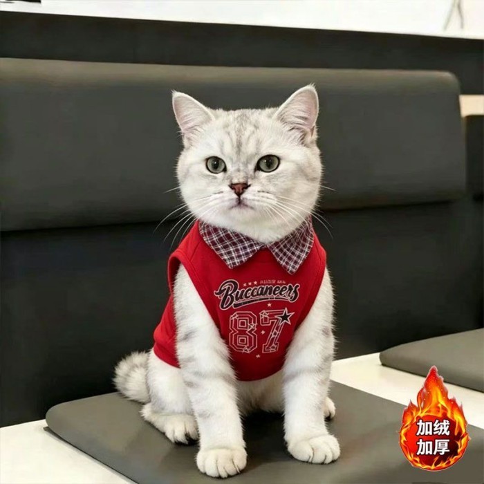 สัตว์เลี้ยงน่ารักสิ่งที่ดี | เสื้อผ้าแมวฤดูใบไม้ร่วงฤดูหนาวที่อบอุ่นตุ๊กตาแฟชั่นหล่อน่ารักเสื้อผ้าสุนัข