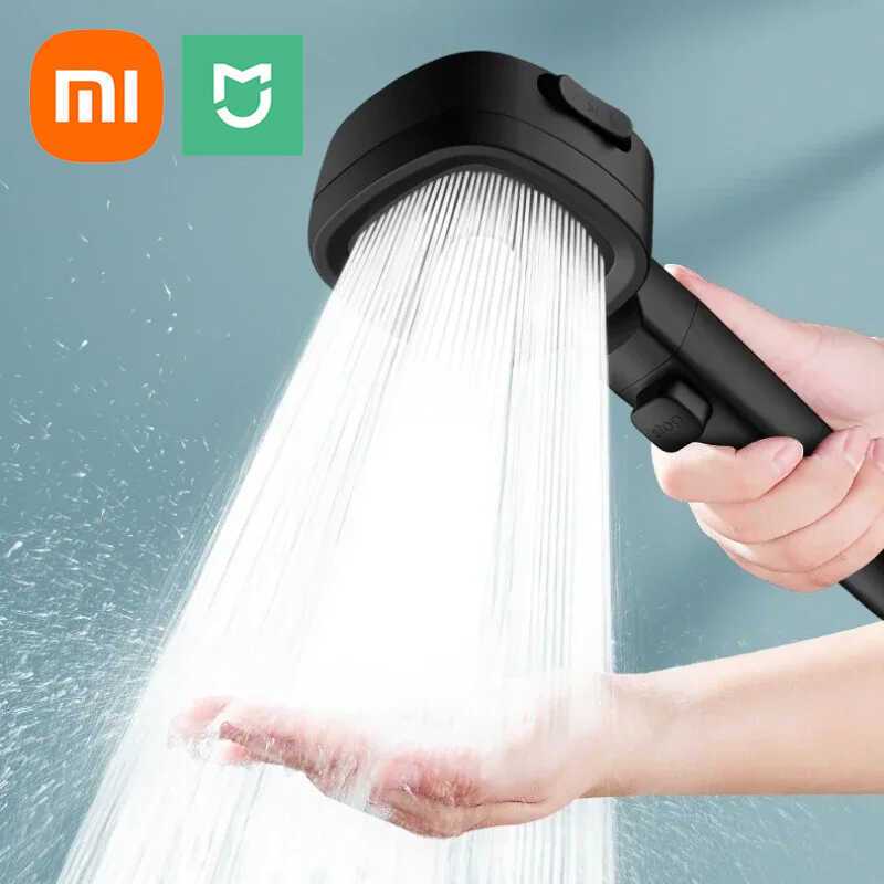 Showerheads XIAOMI MIJIA 3-Modes High Pressure Head Saving Shower Heads Adjustable Water Massage er