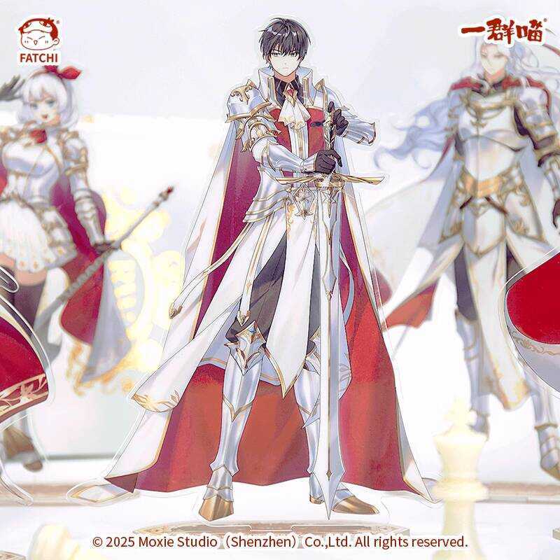 น่ารัก Eslite Knight Stand ประวัติศาสตร์ Meow Knight Series ขาตั้งเครื่องประดับอะคริลิคอะนิเมะ สินค้