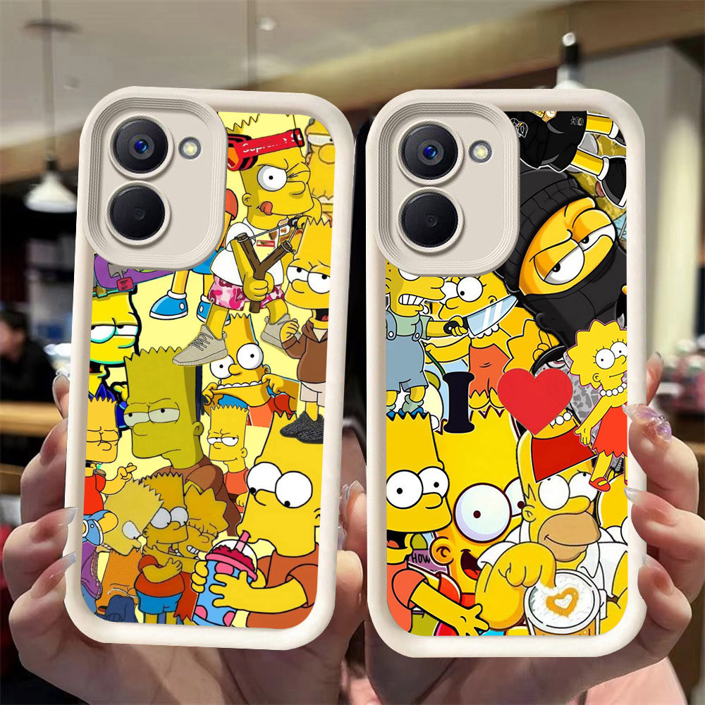 J-36 The Simpson ดำขาวชมพูเคสโทรศัพท์หรับ VIVO Y28S Y36 Y27S Y27 5G