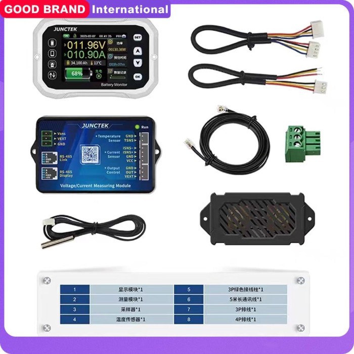 Battery Monitor Tester 120V 100/400/600A Voltage Current Tester Capacity Indicator RV Battery VA Co