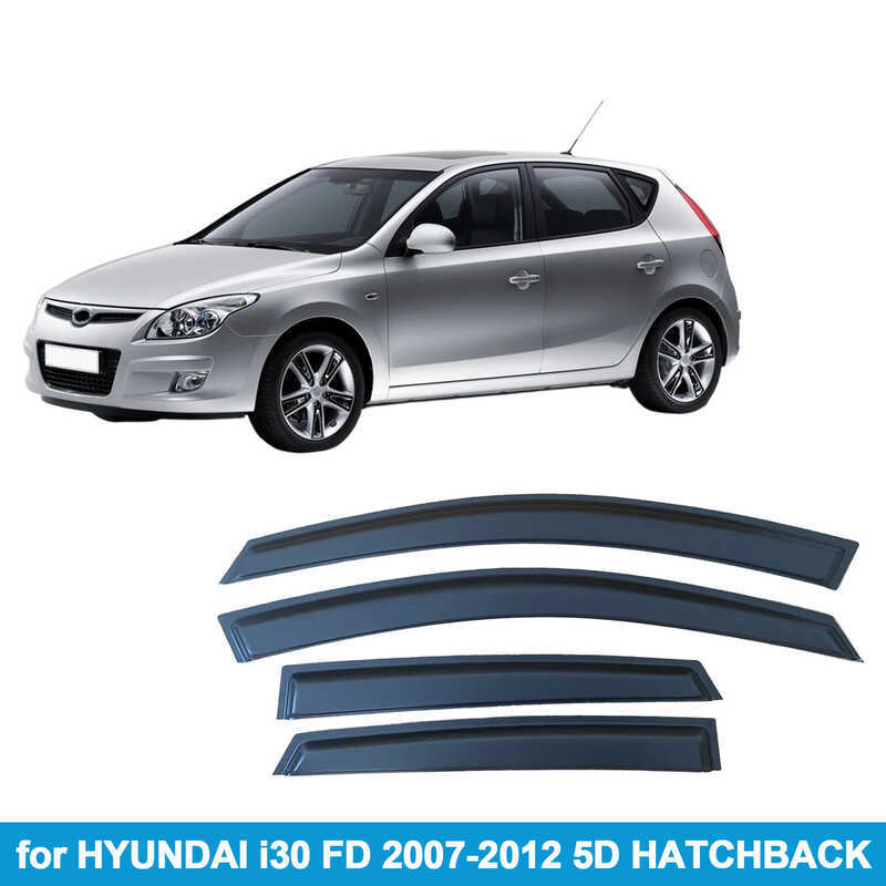 เหมาะสําหรับ Hyundai Hyundai i30 27-2012SEDAN/HATCHBACK Rain Block Side Window Deflector